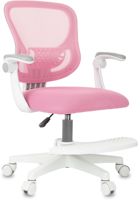 Детское кресло BUROKIDS 3 PINK (розовый, крестовина, подставка для ног пластик белый)